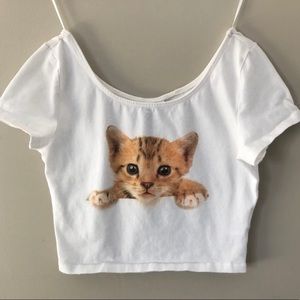 Kitten crop top